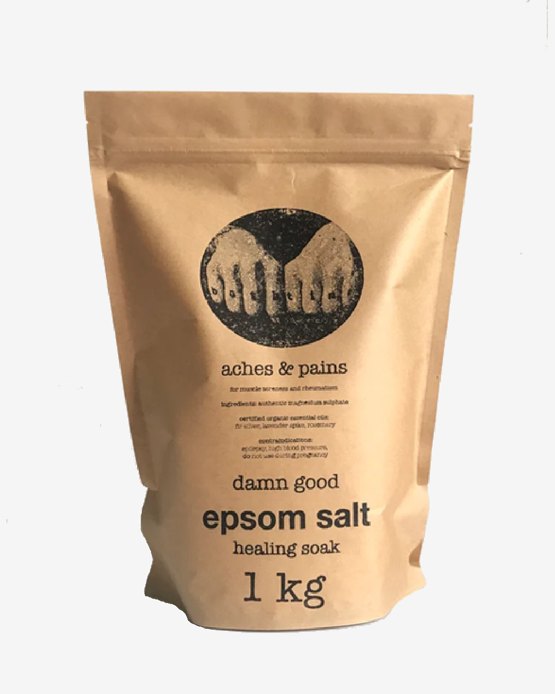 Brown bag of epsom salts