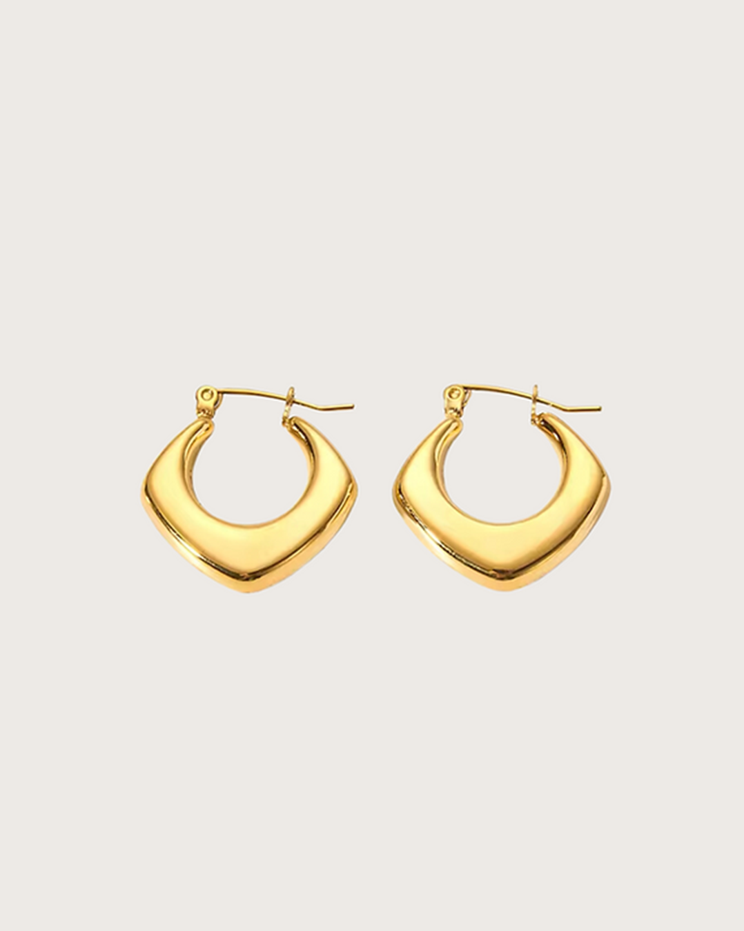 Gold hoop earrings