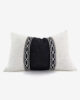 Black and white rectangle cushion cover