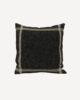 Black square cushion