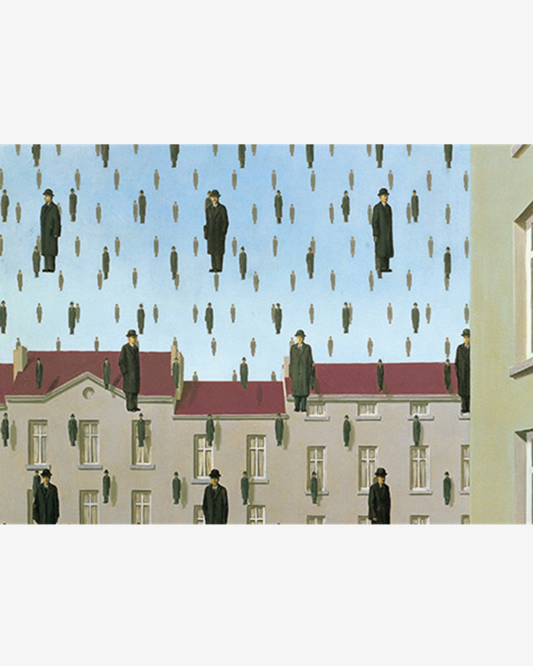 Golconda 1953 Rene Magritte blank card