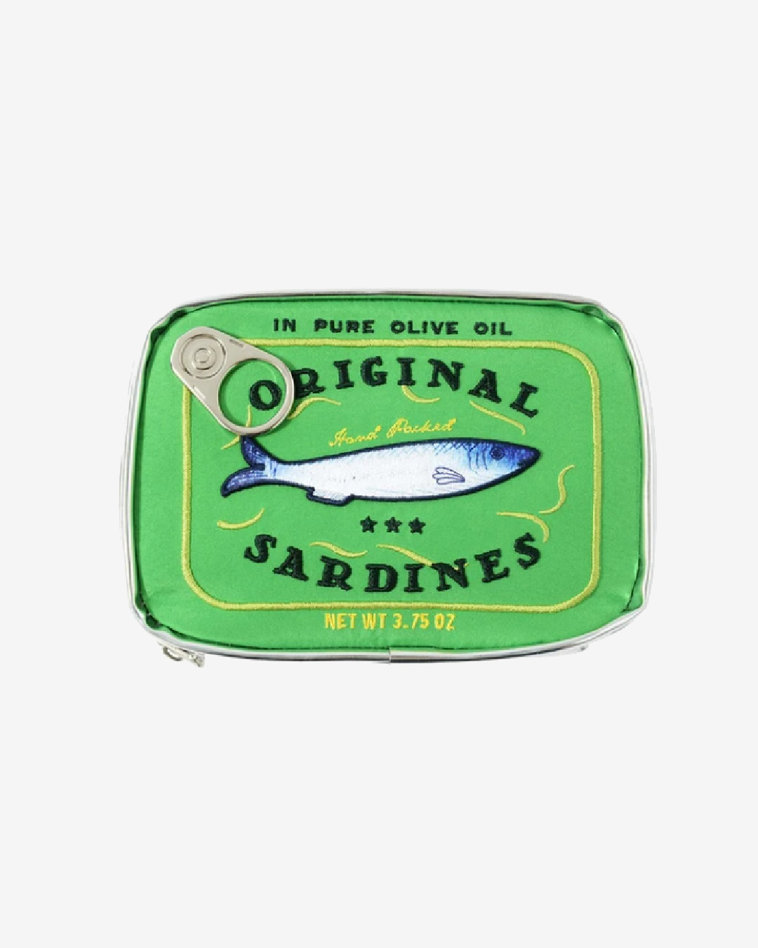 Sardine zip bag green