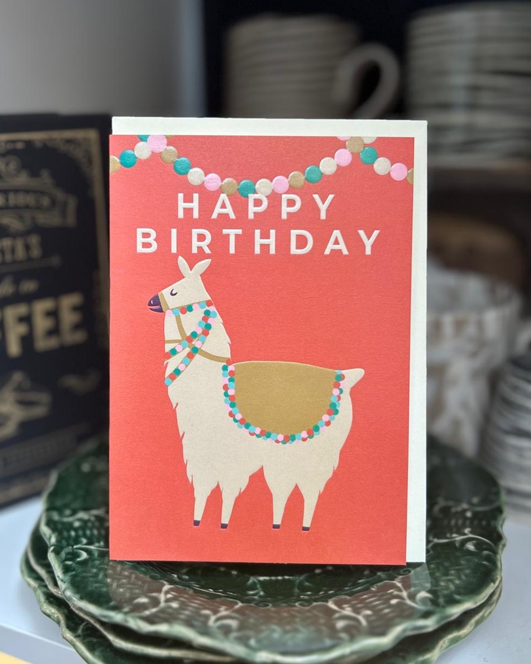 Llama birthday card