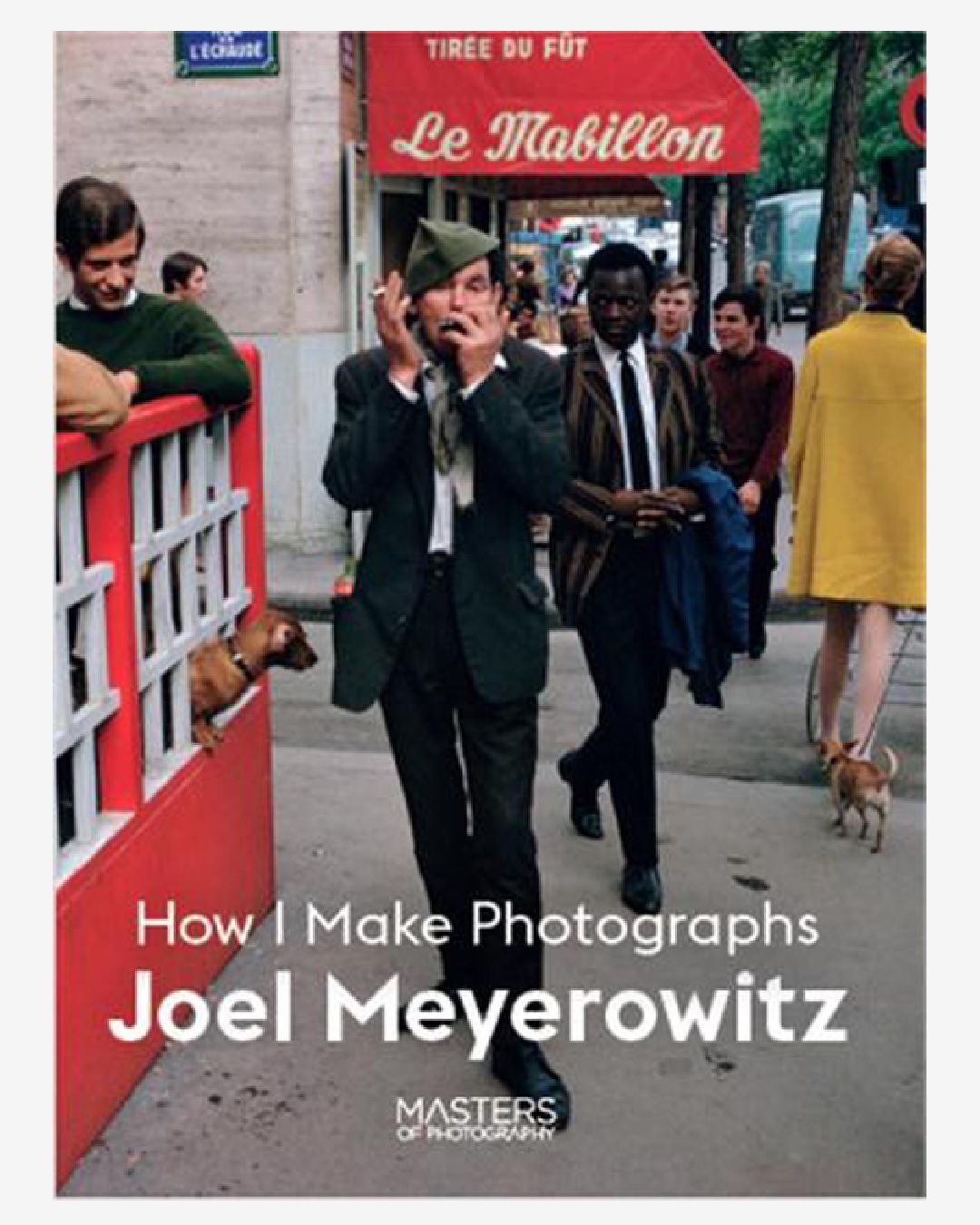 How I make photography book with man on the phone walking through the street