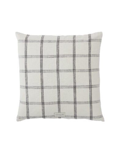 Kyoto black and white stripe cushion