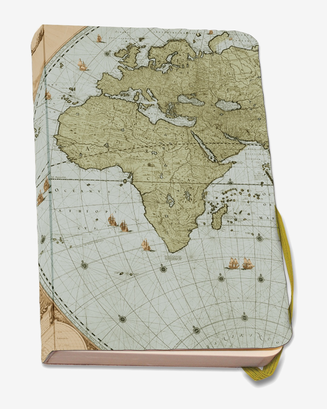 World map A5 note book