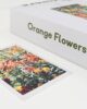 Orange flowers puzzle with box