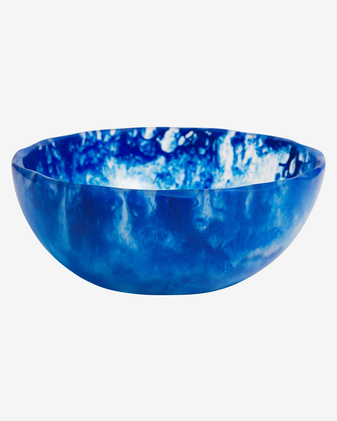 Blue and white round bowl