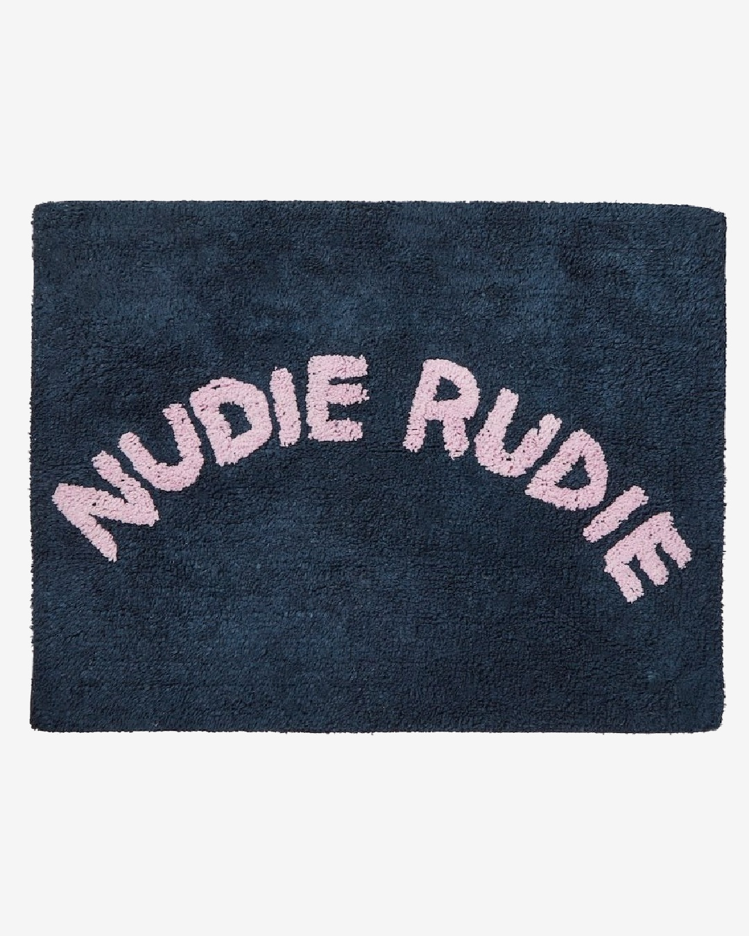 Blue and pink Nudie Rudie bath mat