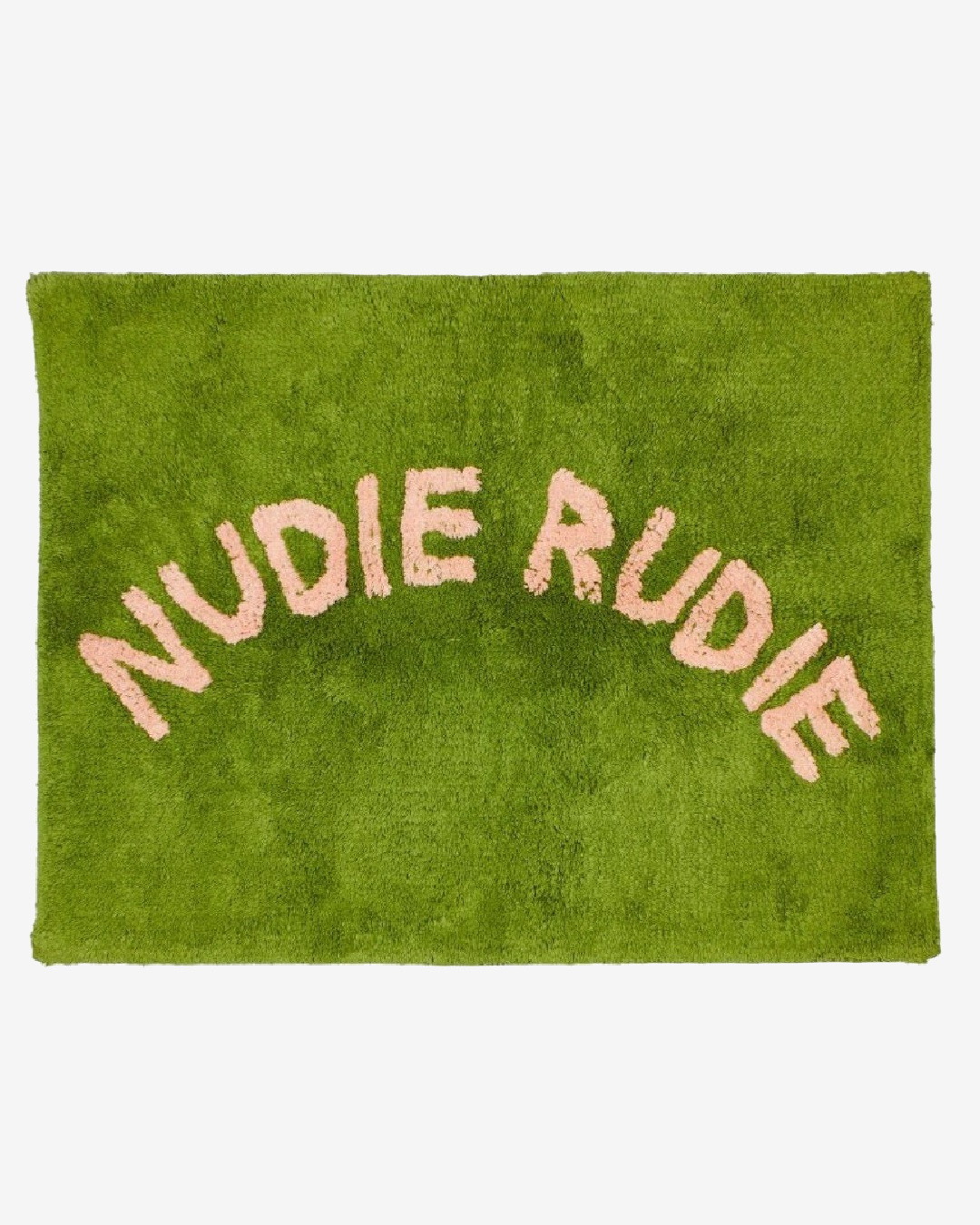 Green and peach Nudie Rudie Bath Mat