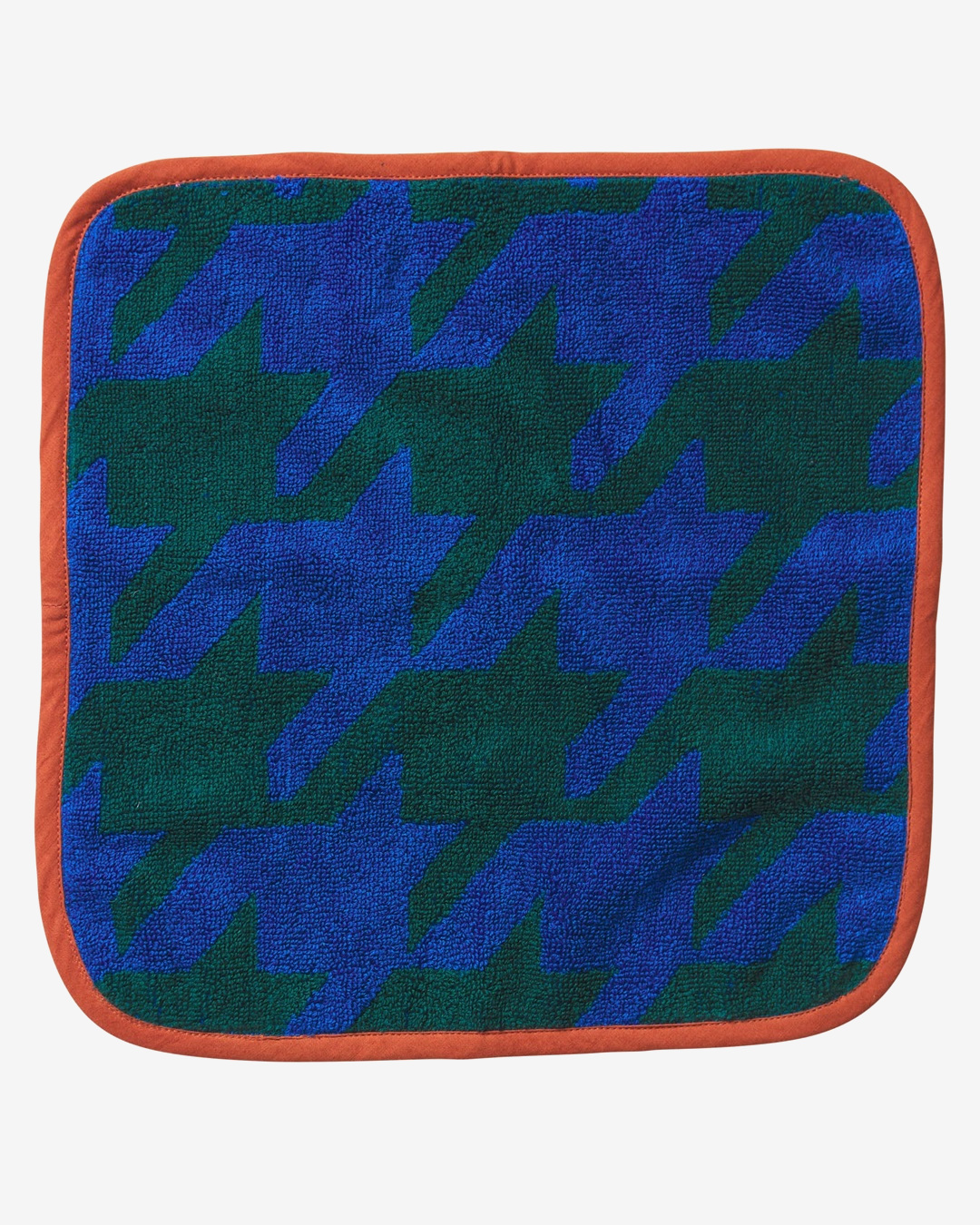 Blue and green face cloth