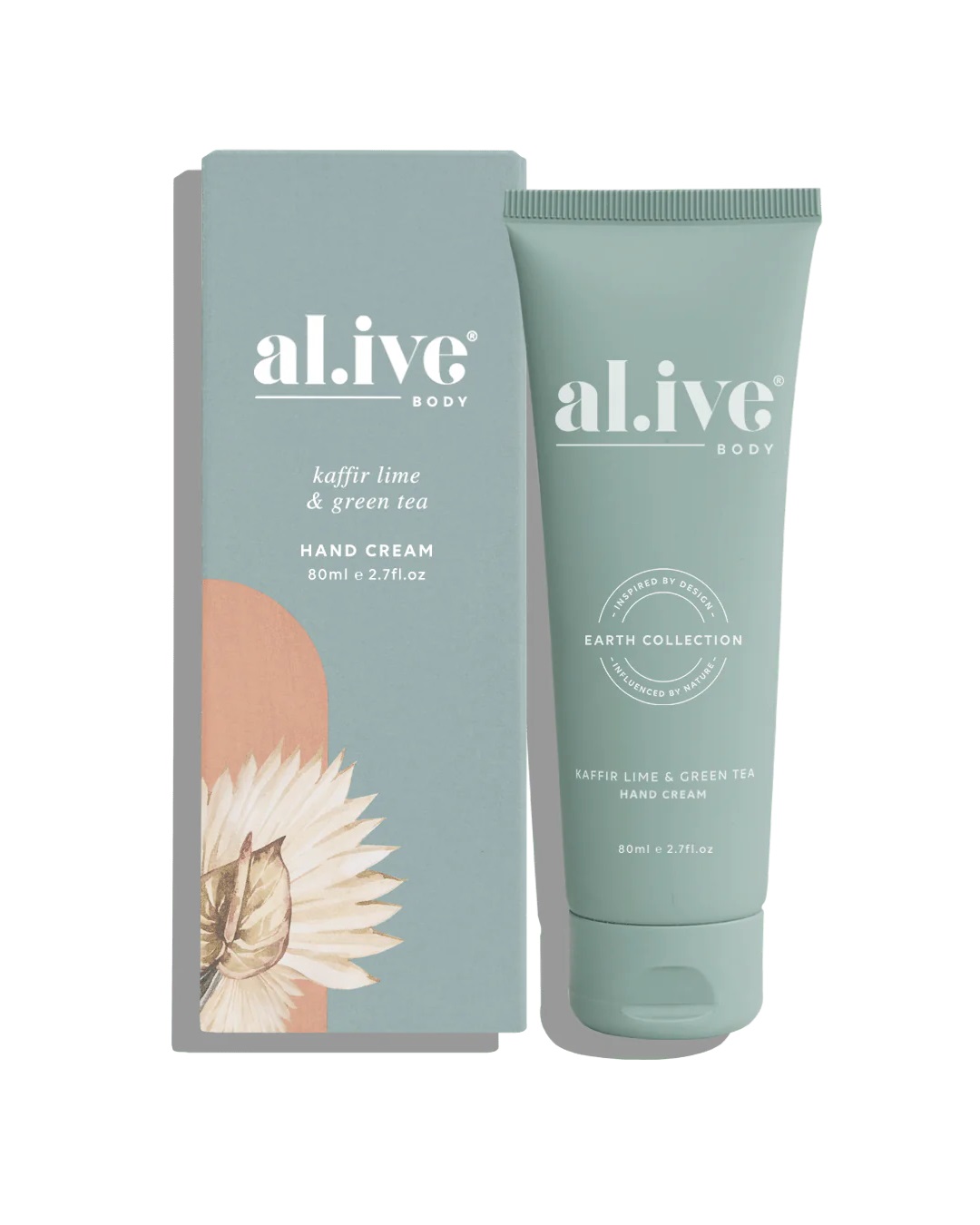 hand cream green tube and box